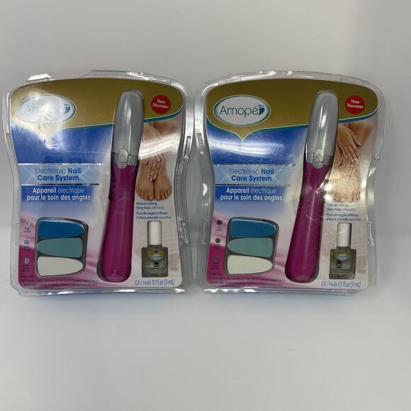 2 Pack - Amope - Pedi Perfect Electronic Nail Care System - 3 Refills - Picture 1 of 5
